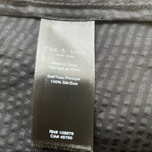 NWT RAG & BONE Black Astrid Silk Cami Slim Fit Top - XXS - Picture 14 of 14